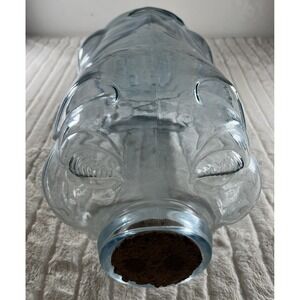 Libbey Clear Glass Pig Went To Market 5 Gallon Jar Piggy Bank 20" Large Size‎